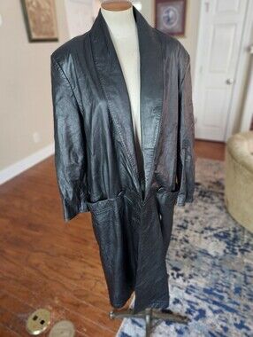 VTG 80s G-III Leather Duster Jacket Medium